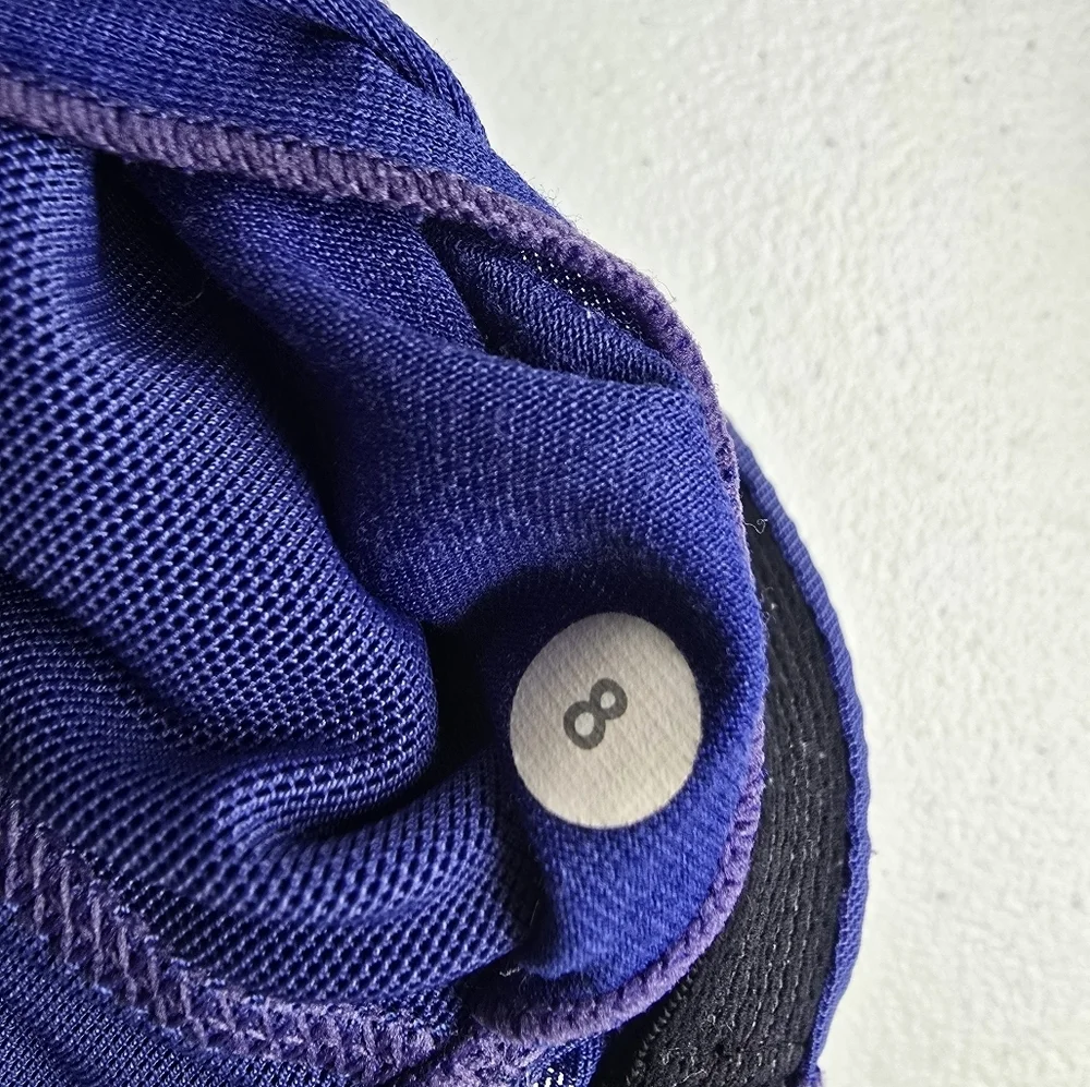 Lululemon Blue Patterned V-Neck Top Size 8